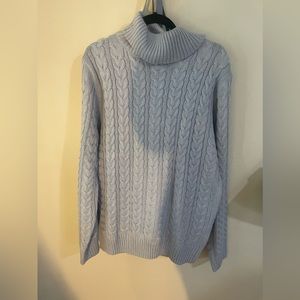 Men’s blue turtleneck sweater